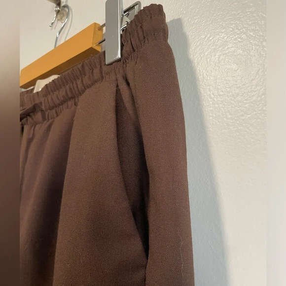 JJXX Women's Jxbelle Brown Wool Pant / Trousers w Pockets - Picture 8 of 11